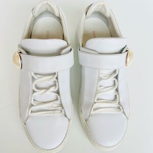 Nicholas Kirkwood White Leather Pearlogy Sneakers